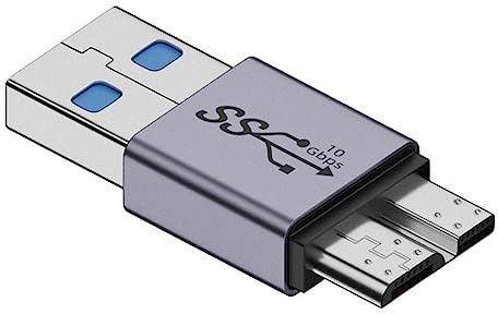 Chenyang Conector Micro USB 3.0 a USB Tipo A 10Gbps - Adaptador de Alimentación y Datos