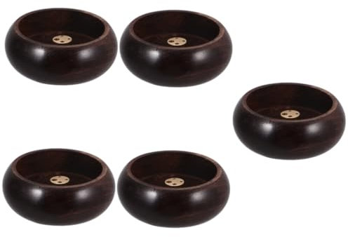 Cabilock 5 Piezas Quemador De Incienso Porta Incienso Cono Cuenco De Incienso Quemador De Varitas De Incienso Titular De Incienso De Bobina Titular De Palo Santo Decoracion De Mesa Madera
