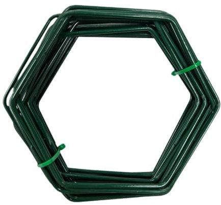 JISADER 18 Piezas de Enrejado de Cadena para Colgar en la Pared, Enrejado de jardín para potos, Enrejado Hexagonal para Plantas de Hiedra y Flores, Enrejado
