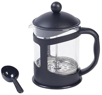 NIEVAN French Press Coffee Maker 600ml (20oz), 4 Cup Glass Cafetiere with Stainless Steel Filter, Heat Resistant Coffee & Tea Press