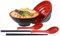 Yuedefly 2 pcs Ramen Bowls,1200ml Japanese Style Noodle Soup Bowls with Spoon and Chopsticks for Pasta Udon Pho Asian Noodles(8 inch)