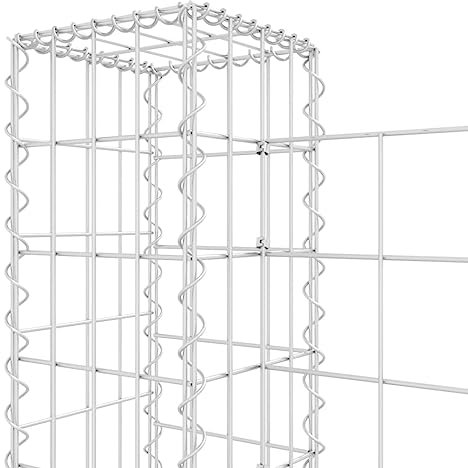 Panier Gabion, 380x20x100 Cm Mur de Soutènement en Fer pour l'espace de Vie Extérieur, Facile à Utiliser avec du Fer Premium, Conception de Soudage, Idéal pour Les Projets de