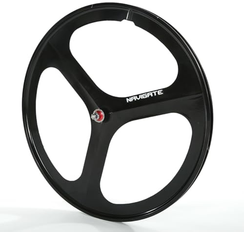 700C (23C-28C) Paire De Roues pour Vélo À Pignon Fixe Alliage De Magnésium Roues Avant Et Arrière V-Brake 100/120 Mm pour Vélo À Vitesse Unique Roue De Vélo De Piste 3 Rayons