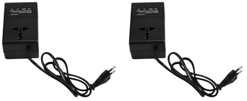 Yoeruers 2X Convertisseur de Tension 300 W 220 V à 110 V, Transformateur Abaisseur, Adaptateur de Voyage 110 V à 220 V, Prise UE