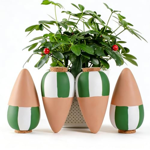 RoseFlower Ollas en Terre Cuite à Enterrer – Arrosage Automatique pour Plantes d'Intérieur et d'Extérieur – Jardin, Balcon, Maison, Bureau