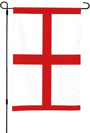 Bandera de Inglaterra con impresión de bandera de jardín grande para exteriores, bandera de dos caras para exteriores con diseño de impresión completa