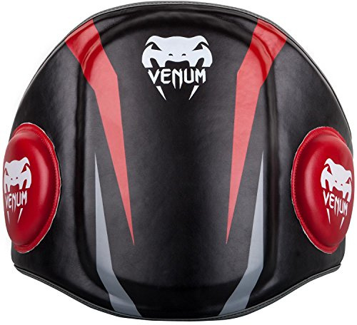 Venum Unisex-Adult Venum Elite Belly Protector Bauchschutz, schwarz/red, Einheitsgröße EU