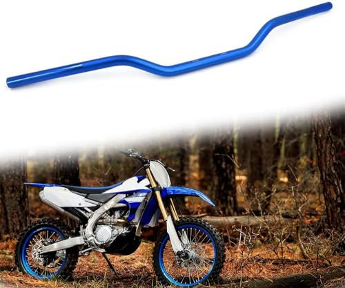 Guidon de moto 7/822mm Guidon universel pour MT-09 YZ250F YZ125 YZ450F WR125 XT250R YZ85 Dirt Bike ATV Motocross Enduro Bleu.
