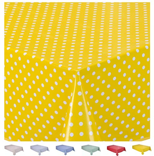 Rektangulär oljeduk PVC torka ren bordsduk 140 cm x 180 cm 55 x 70 liten prickig gUL