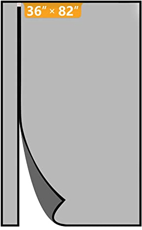 Yotache Reversible Left/Right Opening Magnetic Screen Door Fit Doors 36x82 Inch, Screen Size 38x83 Anti-Tearing Screen Net with Strong Magnets for Front/Back Patio Door, Black