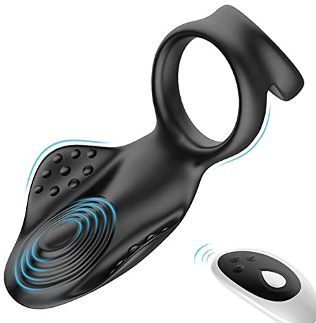 TangQian Vibromasseur De Prostate avec Anneau pour Pénis Et Testicules, Vibrateurs Anaux Prostatiques Doux, Plug Anal Anal Télécommandé pour Hommes, Couples, Gays