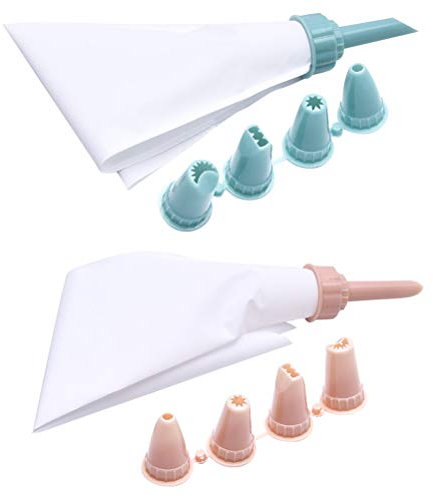 HEMOTON 2 Sets Pastry Bags Tool Pastry Piping Bags Pastry Bag Holder Icing Piping Bags Frosting Bag Plumbing Tools Cookie Icing Miniture Decoration Cake Plastic Paper Cup