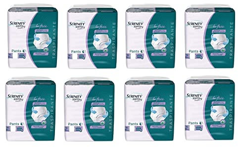 Serenity pants sensitive maxi pannoloni mutandina tg. large 8 confezioni da 10 pezzi