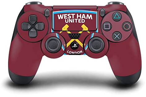 Head Case Designs Officially Licensed West Ham United FC Oversized Art Vinyl Sticker Gaming Skin Decal Cover Compatible With Sony PlayStation 4 PS4 DualShock 4 Controller