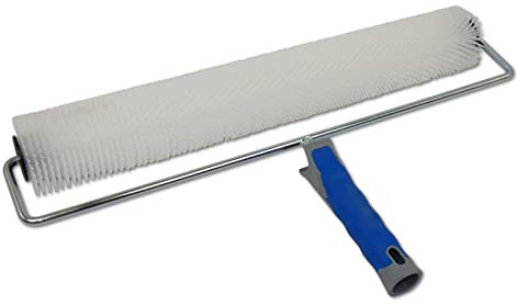 DEWEPRO® Entlüftungsroller Stachelwalze ø75mm x 500mm Breite - Handstachelwalze mit 17mm Stachellänge - Entlüfterrolle, Entlüftungswalze - Igelwalze in Profi-Qualität