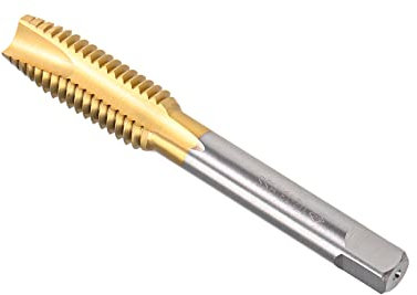 CoCud Espiral Punto Machos, 1/2-13 UNC Rosca, Titanio Revestido Alta Velocidad Acero 6542 Tornillo Fresado Roscar Macho - (Aplicaciones: para Roscado Perforación Máquina), 1uds