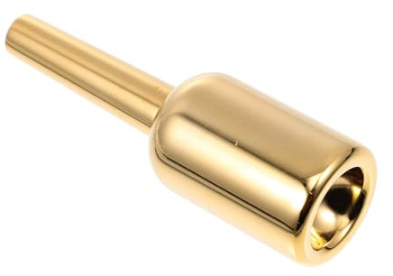 Vergoldetes Trompetenmundstück Modell 7c 5c 3c für Anfänger | Goldfarben, Gilding Ausführung, Anhaltender Glanz, Angenehmes Spielgefühl, für Schüler