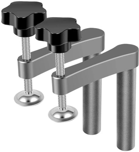 Abrazadera de Banco for carpintería, abrazadera rápida con una sola mano, abrazadera con orificio for perro, Banco ajustable, Clip de escritorio, herramienta portátil de carpintero, 2 uds. (Color : G