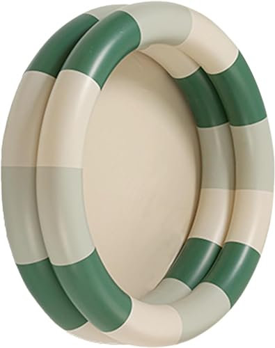 Piscine Gonflable Bébé Rétro Blow Up Piscine Famille Style Piscine d'eau épaissie (Bande Verte)