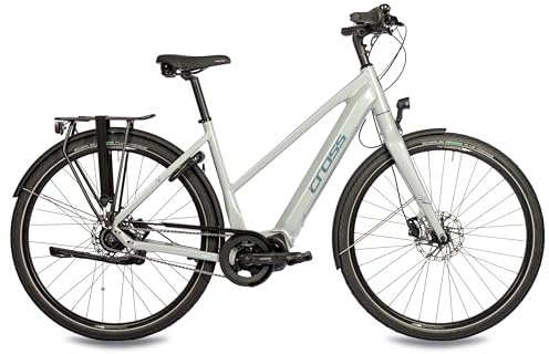 Airtracks 28 Zoll E-Bike Damen City Fahrrad NOVA Trekking Bike Trekkingrad Shimano STеPS E6100 504Wh 8 x Gang Shimano Nexus - 45 cm (Körpergröße 155-170cm)