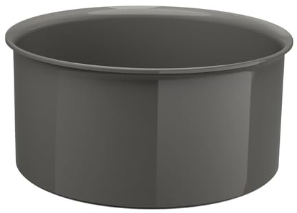 Lagostina Ingenio Vivissima, Casseruola Fonda in Ceramica Antiaderente 18cm Utilizzabile con Manico Rimovibile, 100% Alluminio Riciclato con Thermo-Signal per Tutte le Fonti di Calore,anche Induzione