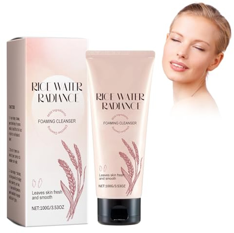 Limpiador Purificante Con Extracto de Arroz, Limpiador Facial de Arroz, Limpiador con Agua de Arroz for una Piel Brillante, Para Limpia los poros en Profundidad