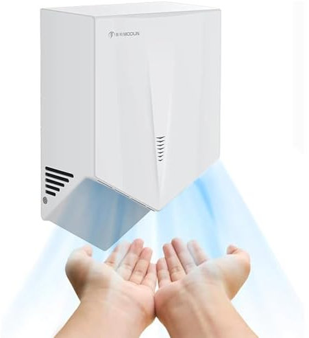 Asciugamani elettrico da parete commerciale, asciuga mani automatico a induzione, ad alta velocità, per cucina, bagno e WC, asciuga mani elettrico automatico