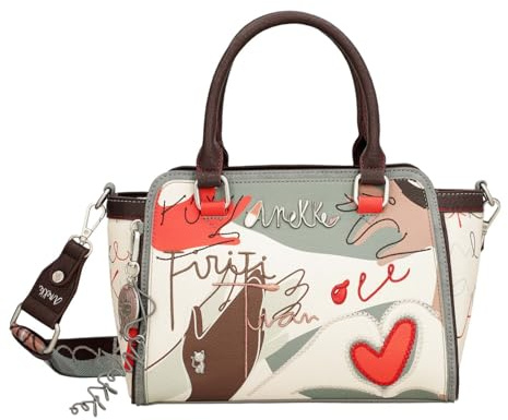 Anekke Bolso Bowling Alma - Estilo Elegante y Funcional | Asa de Mano y Bandolera Ajustable | Medidas: 34x20x12 cm - Bolsos Modernos