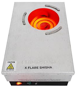 Flare Etna Shisha Coal Burner - Encendedor de Carbón para Hookah con Bobina de Carbón de Coco
