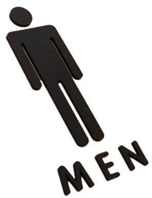 Toilettenschild für Männer und Frauen, WC, Beschilderung, Einkaufszentrum, Büro, Gebäude, Türschilder, Erinnerung, Indikator, Schild, Orientierungsschild (E)