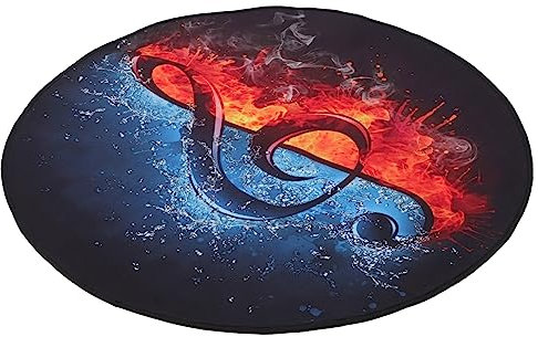 JEWEDECO Schlagzeugteppich Rutschfest und Schallschutz Dicker Drum Matte für Elektronische und Jazz Schlagzeuge für Musikinstrumente Langlebig und Funktional