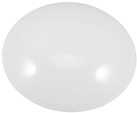 SHINEOFI Abat-jour Rond Blanc à Boucle Pour Plafonnier, Compatible Lampes De Chambre Et Couloir, Diamètre 18,8 Cm, Installation Sécurisée, Matériau Résistant, Lot
