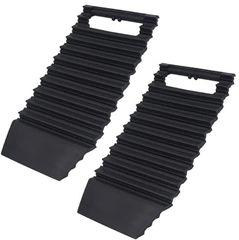 Hrlace 2 Stück Anfahrhilfe Auto Traktionsmatte Traktionshilfe Schnee-Traktions-Matten rutschfeste Matte Universal Traction Tracks für Schnee Sand Schlamm Geländewagen Wohnmobil LKW PKW