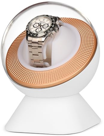 Remontoir de Montre Silencieux pour Rolex avec éclairage LED d'ambiance – Cadeau pour Homme, boîte de Rangement Automatique avec Un Coussin de Montre