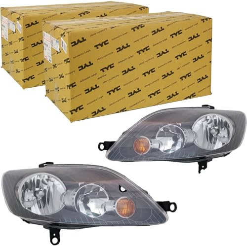 2x TYC H7/H7 Scheinwerfer links+rechts Lwr mit Motor | 20-0845-05-2 + 20-0846-05-2 Kompatibel mit Golf Plus V (5M1, 521)