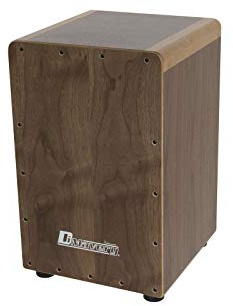 DIMAVERY CJ-560 Cajon, Walnuss | Snareeffekt mit vier einstellbaren Saiten