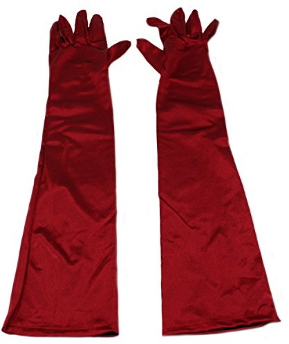 MEISHINE® Braut Ellenbogenlange Handschuhe Damen Frauen Lange Satin Stretch Handschuhe für Hochzeit Abendveranstaltung