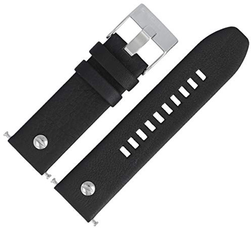 Diesel Uhrenarmband 24mm Leder Schwarz - DZ-7256