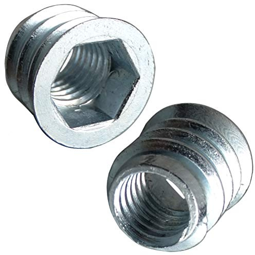 AERZETIX: 50 tourillon douille insert cheville goujon d'assemblage pour meubles bois M10 15/15mm C41744