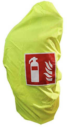 Gitterhaube gelb Schutzhaube bis 6Kg Feuerlöscher Haube Abdeckung Überzug neon von MBS-FIRE®