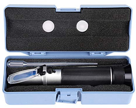 Tbest Vinometer Für Wein,Alkohol Get Men, Alkohol Get Men,Refraktometer Alkohol,Alkoholmeter Für Schnaps,Profioneller Wein-Tester Tr Alkoholtest 0-80% Refraktometer-Testgerät