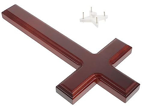 COHEALI Kreuz- Aus Holz Gebetskreuz Wanddekoration Home-Office-Kollektion Handgefertigte Kunst