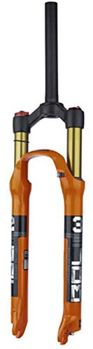 ZECHAO 26/27,5/29inch Fahrrad Federgabel MTB,Aluminiumlegierung 125mm Federweg Schnellspanner Scheibenbremse Air Supension Frontgabel Fahrrad Federgabel (Color : Straight Manual Lock, Size : 27.5inc