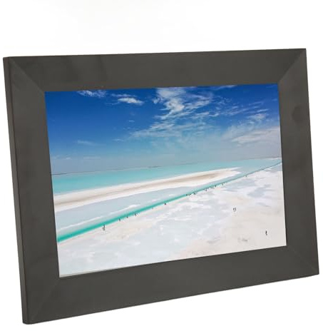 8 Zoll Dünner Digitaler Bilderrahmen, Intelligenter Digitaler Bilderrahmen, APP-Steuerung, Multifunktionaler WiFi-IPS-HD-Touchscreen, Elektronischer Bilderrahmen, für