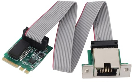 Scheda di Rete Ethernet M.2 2.5G, Scheda Gigabit Ethernet RJ45 A Porta Singola 2.5G/1G/100Mbps da M.2 A E A RTL8111H per PC Desktop, per 7, 8, 10, 11, per Linux
