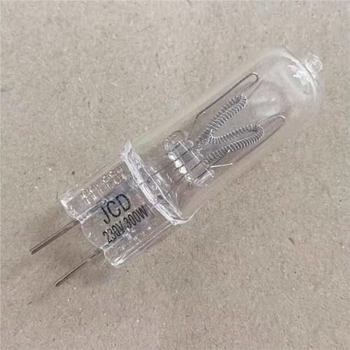 WYLIELAMSH 1PCS GY6.35 Double-pin Base G6.35 220V Halogen Bulb Stage Light Bulb Hight Power,220V 300W