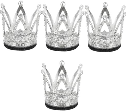 Gatuida 4stücke Krone Helm Dekoration Aus Strass Stilvolle Krone Für Und Skihelme Passend Installieren Glänzende Silberne Akzente Für Frauen