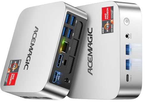 ACEMAGIC Mini PC Windows 11 Pro, AMD Ryzen 4300U(Beat 3500U/N150/N95, up to 3.7GHz), 16GB DDR4 RAM 512 SSD Mini Computers, 28W MAX Desktop 4K Triple Display/HDMI/WiFi/BT/LAN for Home Office Business
