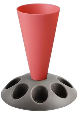 Soporte para mangas pasteleras con 8 ranuras crema pluma estilográfica pastelería herramienta decoración rack regalo para horneado