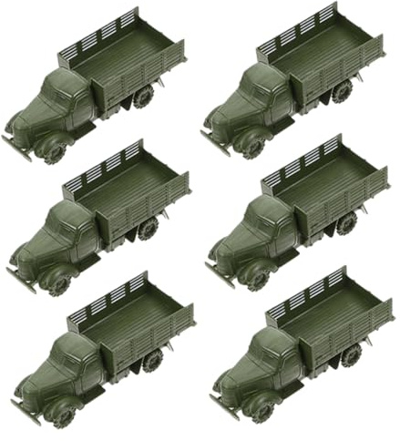 UPKOCH 6pcs Military Truck Model Toys Sandbox Decor Boys and Girls Educational Car Model Funny Vehicle Toy for Creative Play at Home School Office
